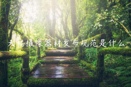 天貓攝像器材發(fā)布規(guī)范是什么